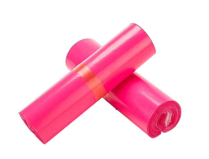 南长玫红色快递袋-02